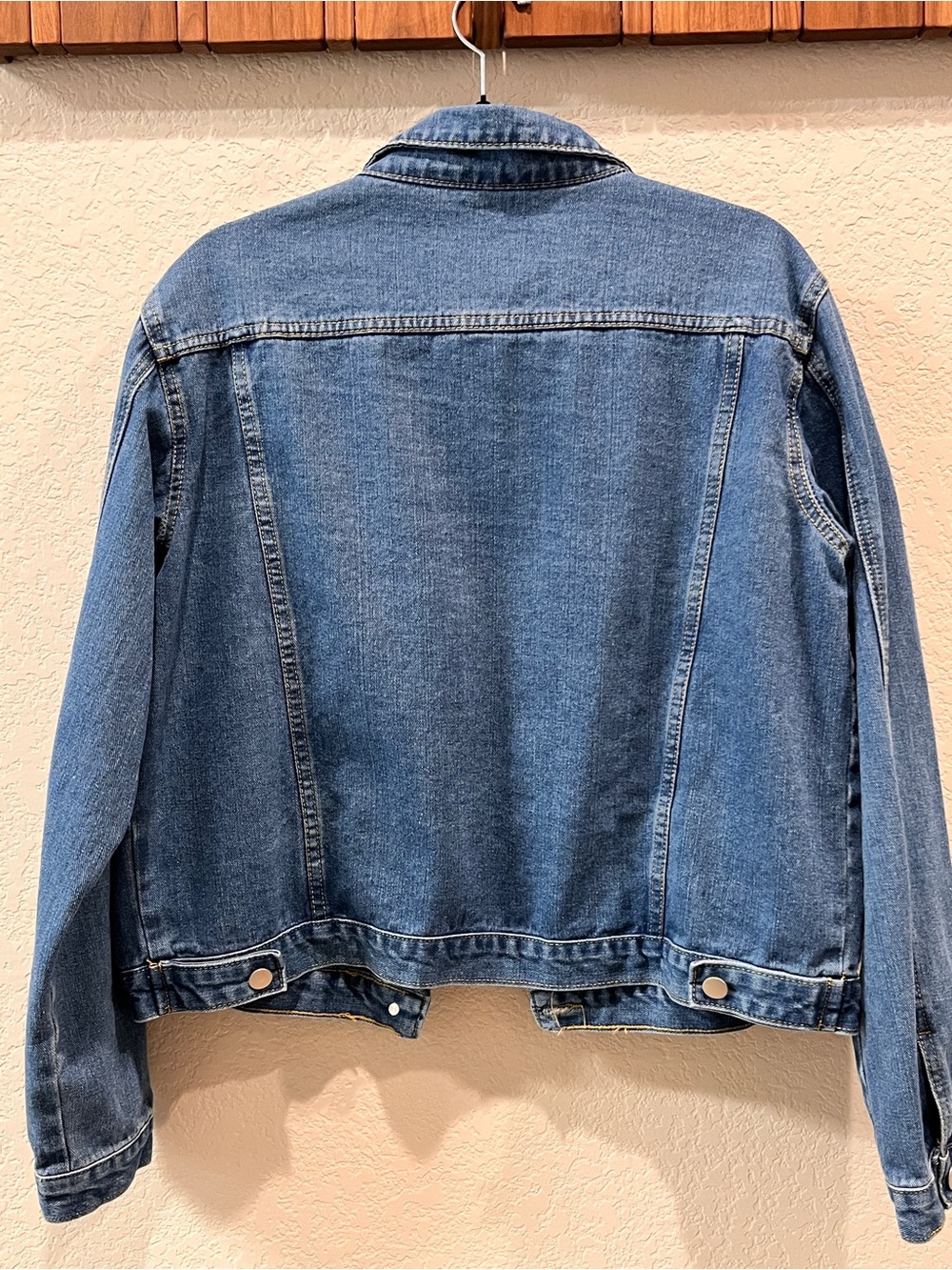 Blue Wash Classic Denim Trucker Jean Jacket Size XXL - Picture 9 of 10